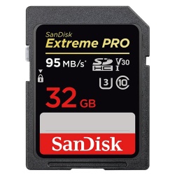 SanDisk Extreme Pro 95MB s SDHC V30 UHSI Card 32GB